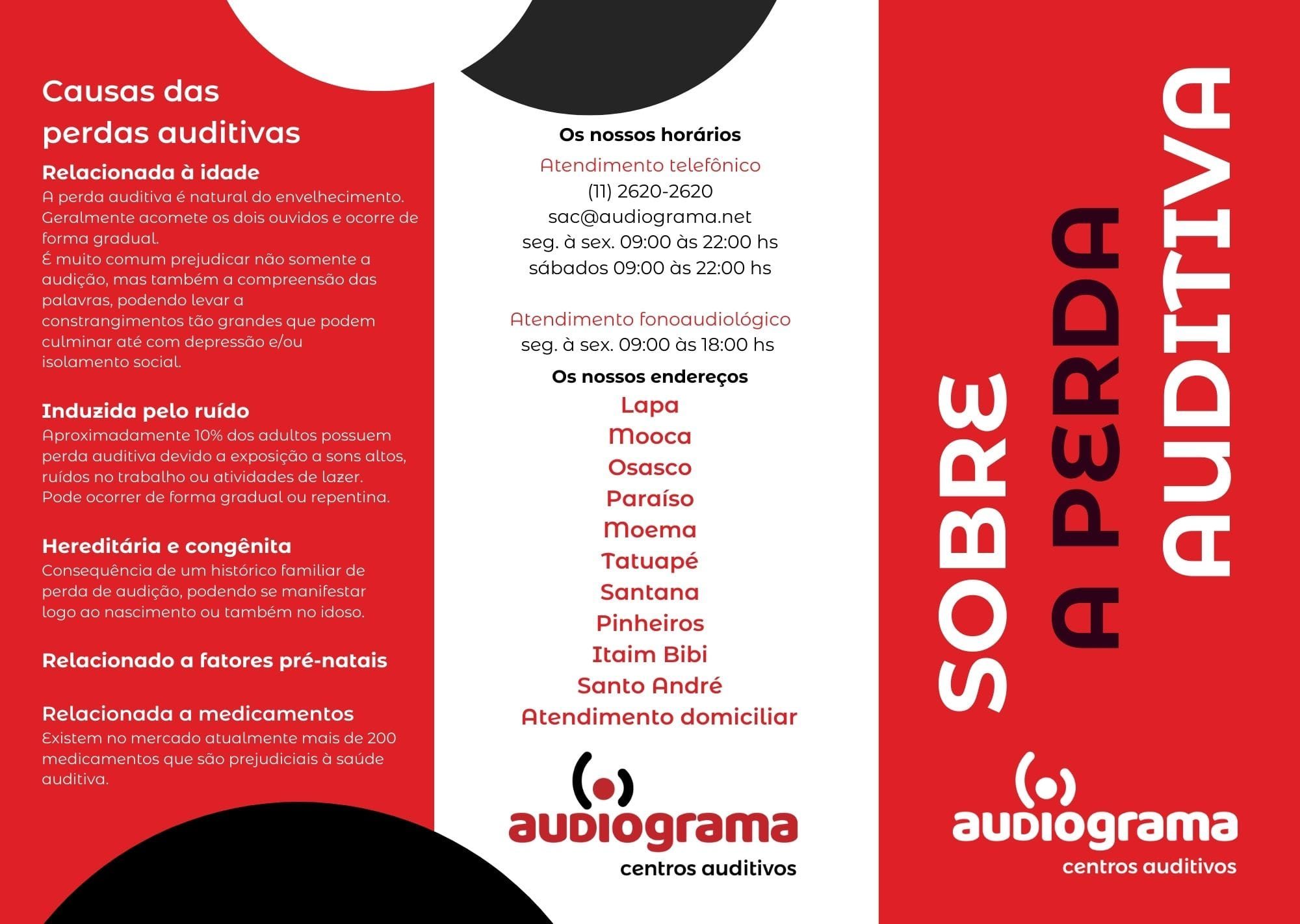 Folder - Sobre a perda auditiva (tamanho print )